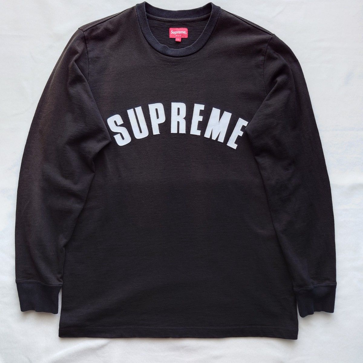 Supreme アーチロゴ ロンT ブラック L 訳あり シュプリーム Supreme アーチロゴ ロンT ブラック L 訳あり シュプリーム