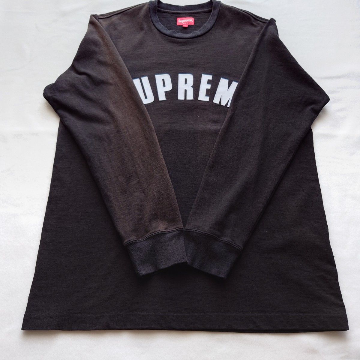 Supreme アーチロゴ ロンT ブラック L 訳あり シュプリーム Supreme アーチロゴ ロンT ブラック L 訳あり シュプリーム