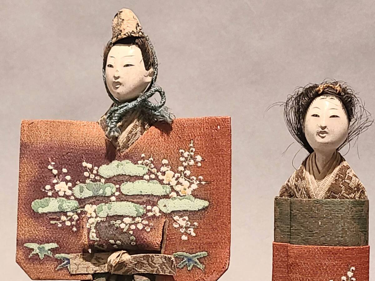 ◆江戸期 有職 立雛 一対◆ 有職雛人形公家雛祭古今雛時代人形の画像3