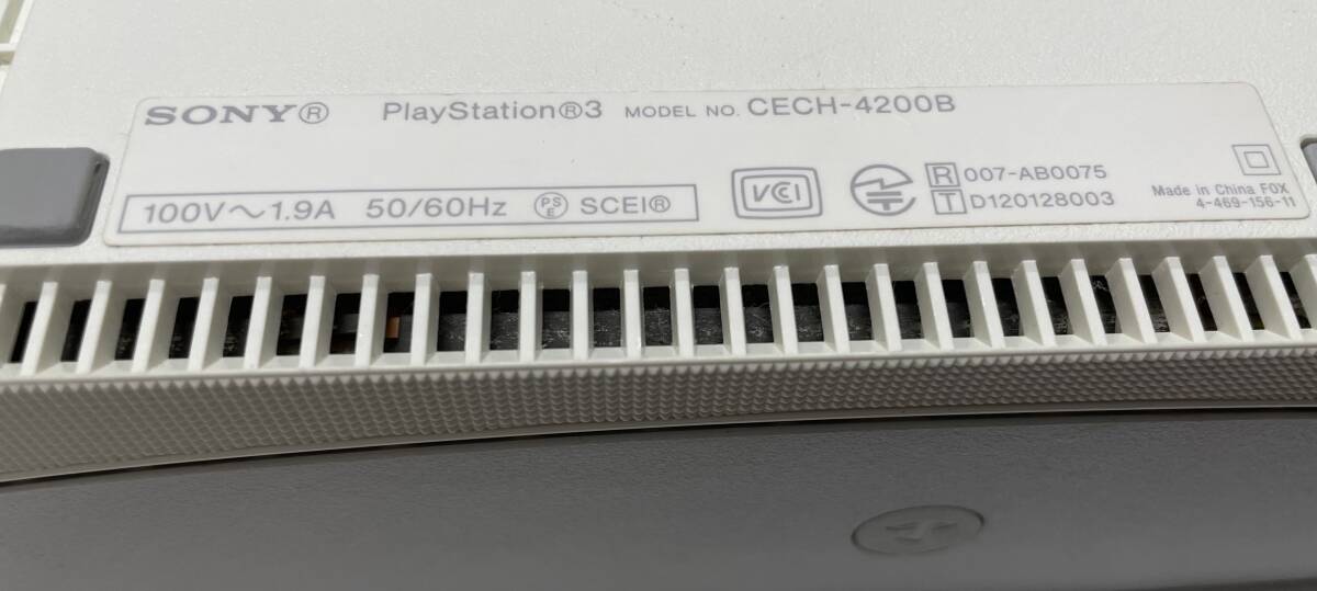 SONY PlayStation3 CECH-4200B ソニー プレイステーション 3 プレステ3 PS3 ゲーム機 本体のみ 白 注目 ９９円スタートの画像8