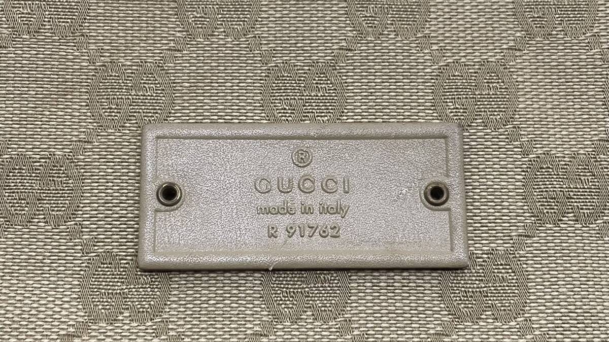 GUCCI グッチ キャンバス ショルダー バッグ 91762 ベージュ系 中古品 斜め掛け かばん 注目 ９９円スタートの画像4