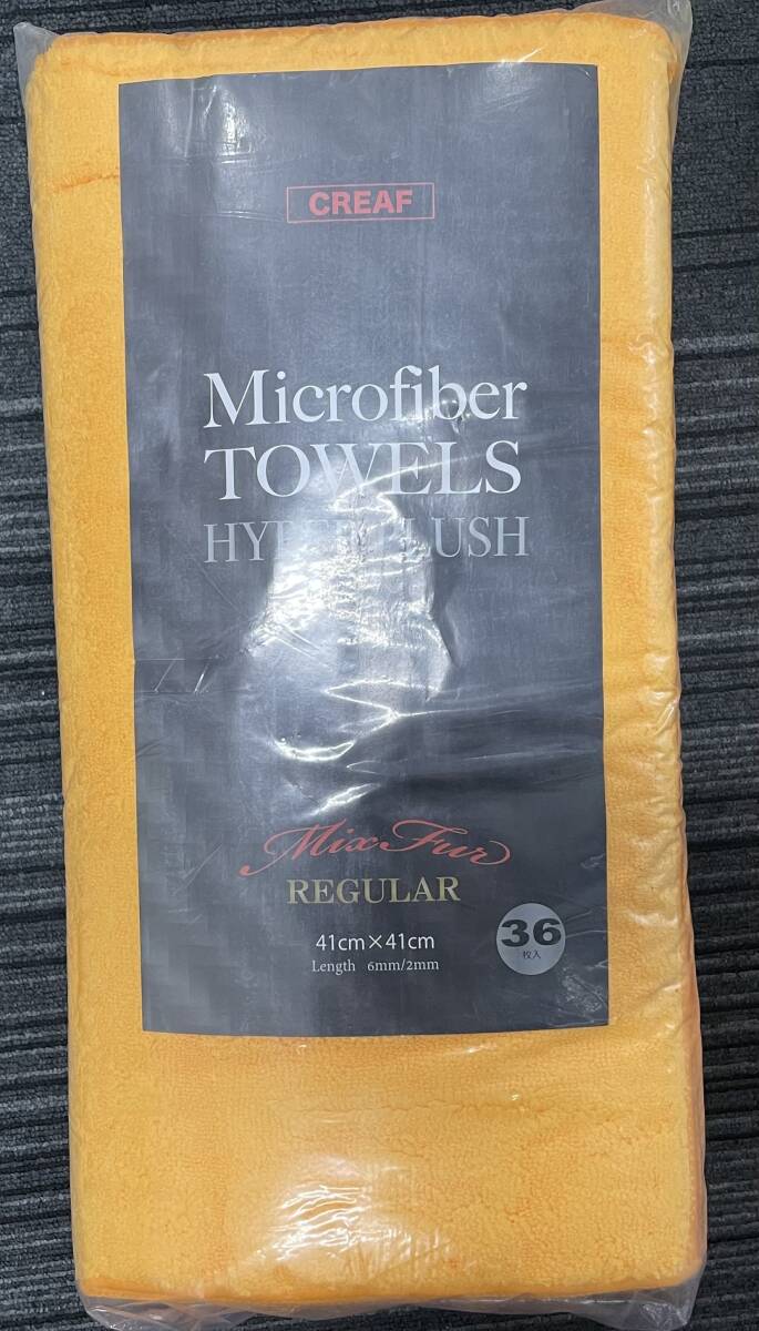 未使用 Microfiber TOWELS HYPER PLUSH マイクロファイバー タオル レギュラー 41cm × 41cm 36枚入り 4個セット 注目 ９９円スタートの画像4