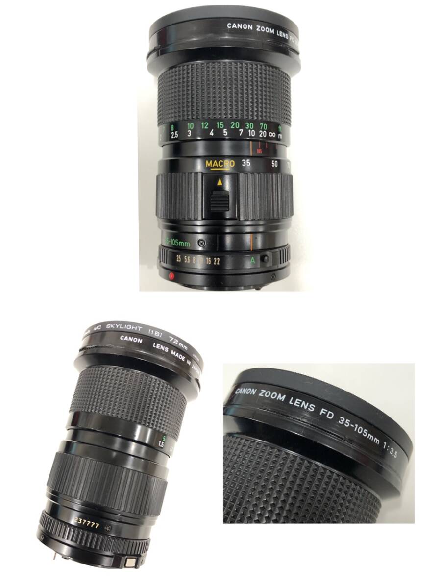 中古品動作未確認 Canon AE-1 PROGRAM/LENS FD 35-105mm 1:3.5 ブラック_画像10