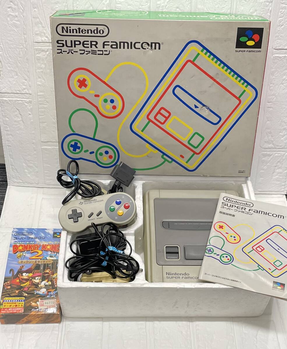 Nintendo SUPER FAMICOM 任天堂 スーパーファミコン ドンキーコング 2 ソフト 保管品 注目 ９９円スタート