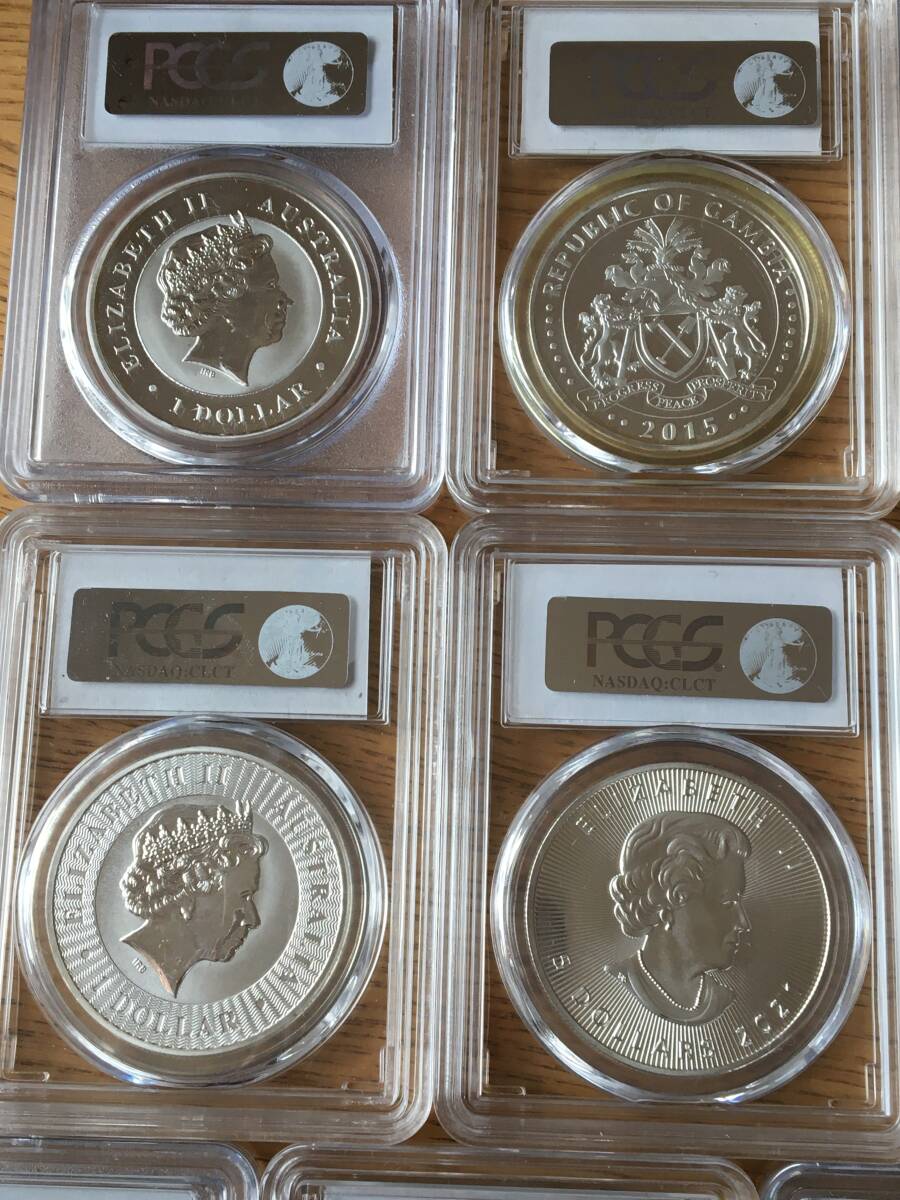 SJ32）収集品④世界記念銀貨コイン、メダル 1オンス 色々 10枚の画像7