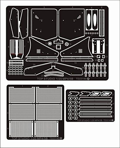 Top Studio 1/20 マクラーレン MP4/5B ディティールアップセット エッチングパーツ タミヤ プラモデル TD23140_画像2