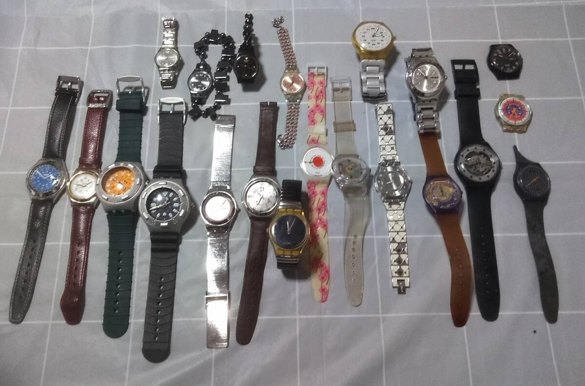 Swatch スウォッチ 腕時計 まとめ売り 21本 メンズ レディース ジャンクの画像1