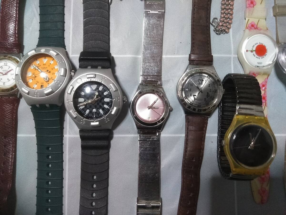 Swatch スウォッチ 腕時計 まとめ売り 21本 メンズ レディース ジャンクの画像3