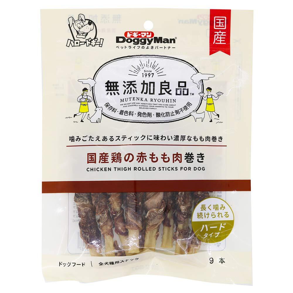 ドギーマン 犬用おやつ 無添加良品 国産鶏の赤もも肉巻き9本×3個セット チキン 1袋9本×3袋_画像6