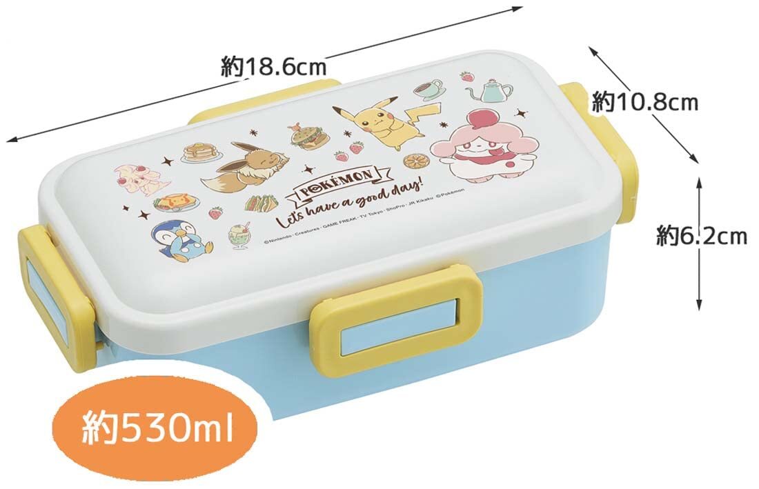 スケーター (skater) 弁当箱 ポケットモンスター カフェアート 530ml 抗菌 ふんわり盛れる ドーム型フタ 女性用 日本製 PFLB_画像4