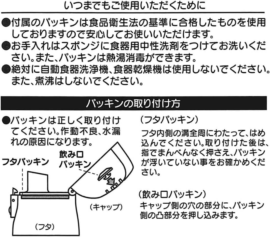 スケーター(Skater) 交換用 キャップユニット 子供用 水筒部品 適応品番 SDC4 ・ KSDC4 ・ SKDC4 (直飲み)・ SKD_画像4