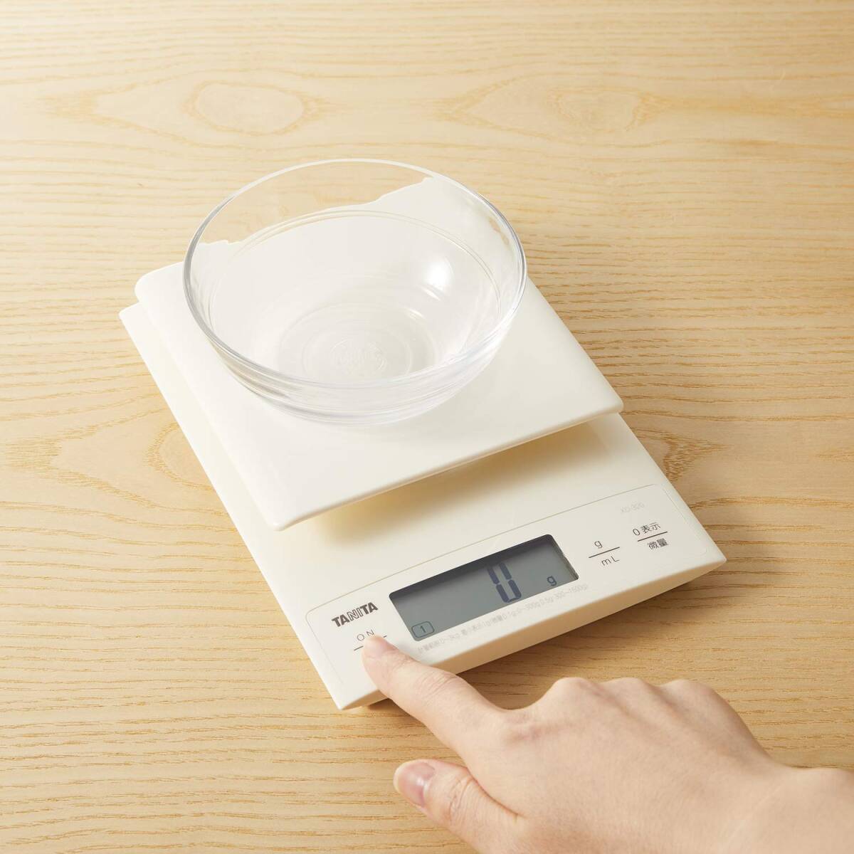 タニタ クッキングスケール キッチン はかり 料理 デジタル 3kg 0.1g単位 ホワイト KD-320 WH_画像5