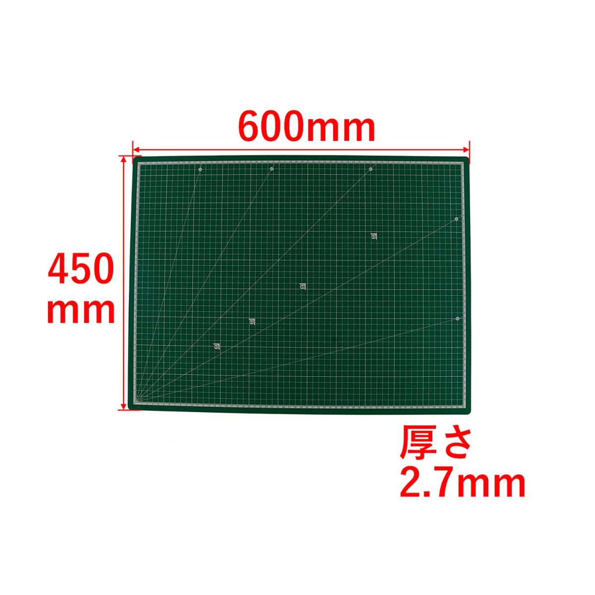  высота .M&M резчик коврик зеленый A2 примерно 600×450mm