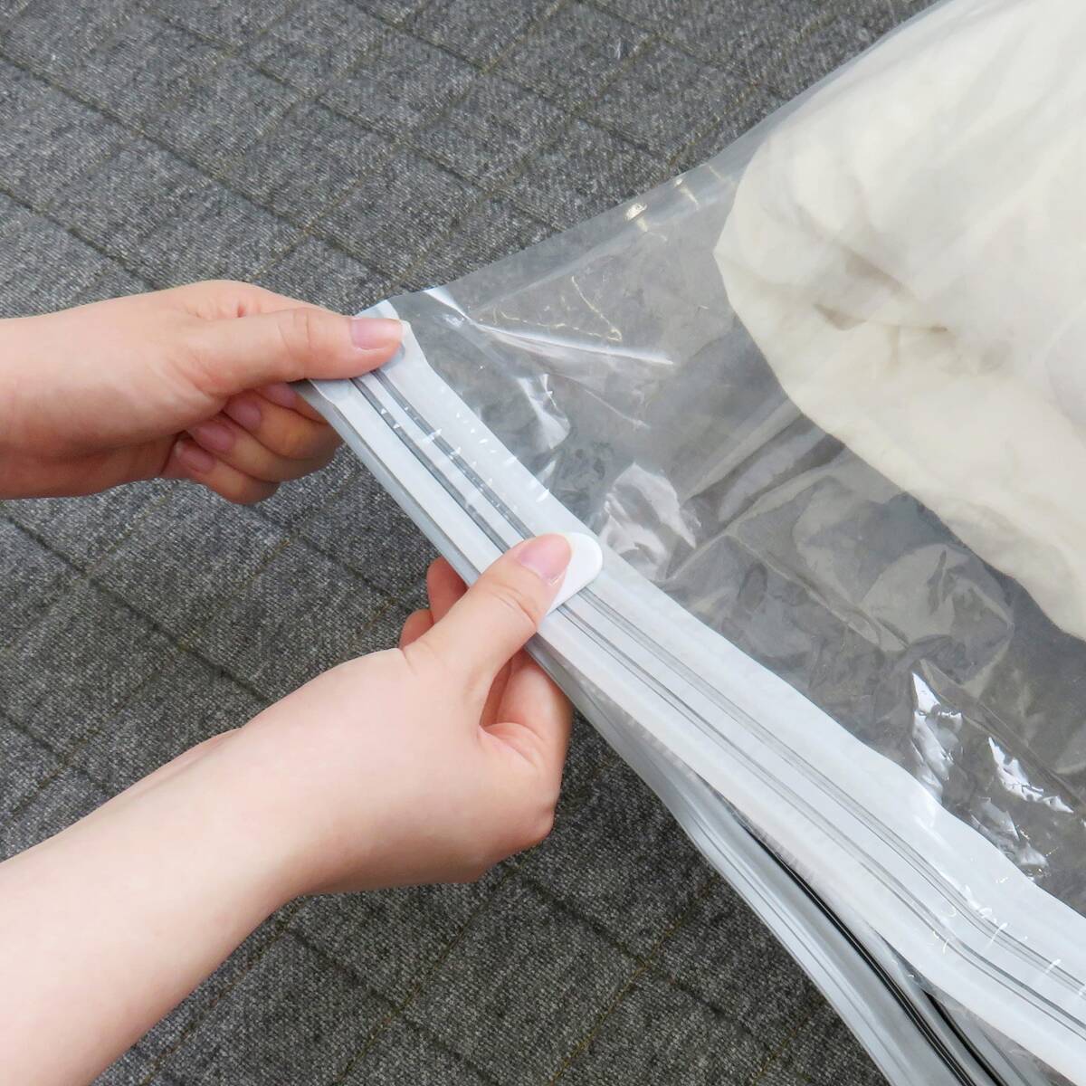  higashi peace industry vacuum bag STM. mites silver anti-bacterial futon compression pack M 2 sheets insertion clear approximately 100×110cm 2 piece set 80722