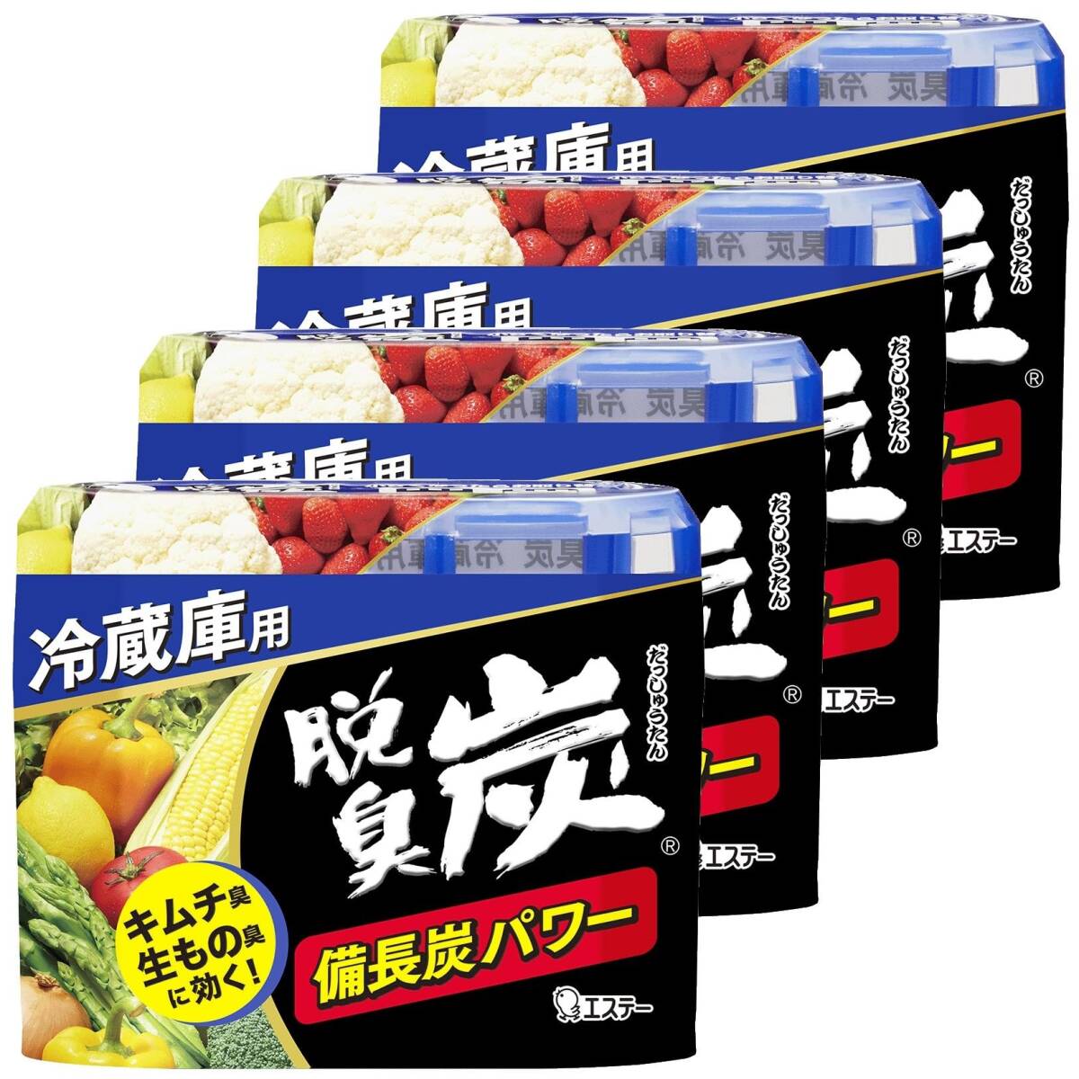 【まとめ買い】脱臭炭 冷蔵庫 冷蔵庫用 脱臭剤 140g×4個 消臭 消臭剤_画像1