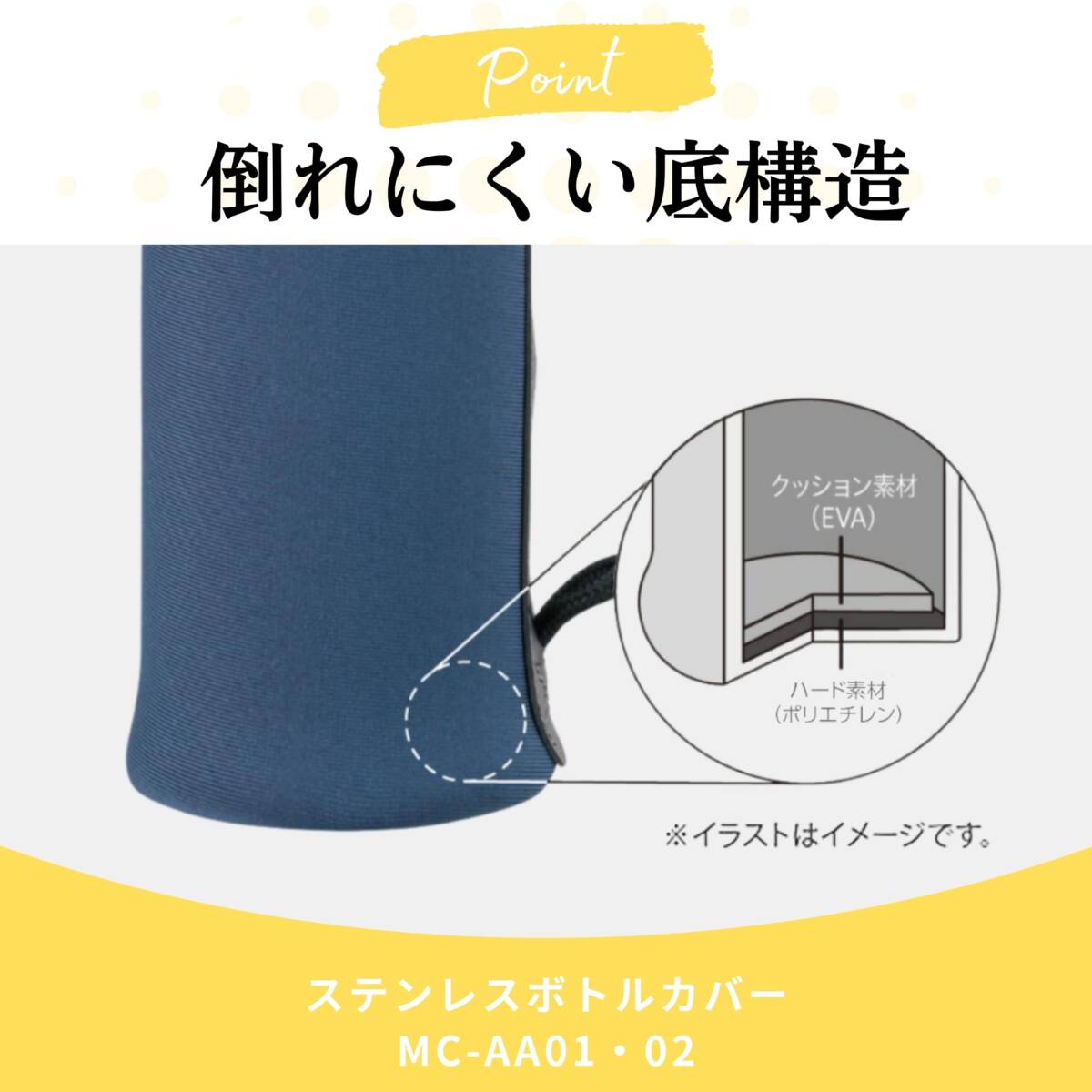 象印 (ZOJIRUSHI) ステンレスボトルカバー 水筒カバー Sサイズ レッド MC-AA01-RA_画像5