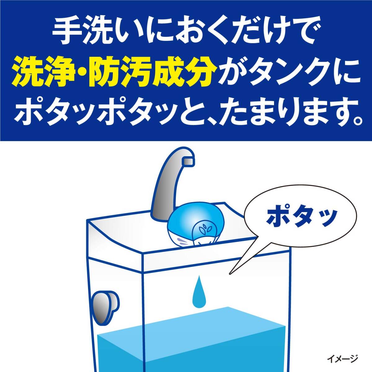 【まとめ買い】液体ブルーレットおくだけ トイレタンク芳香洗浄剤 せっけんの香り 詰め替え用 70ml×4個_画像4