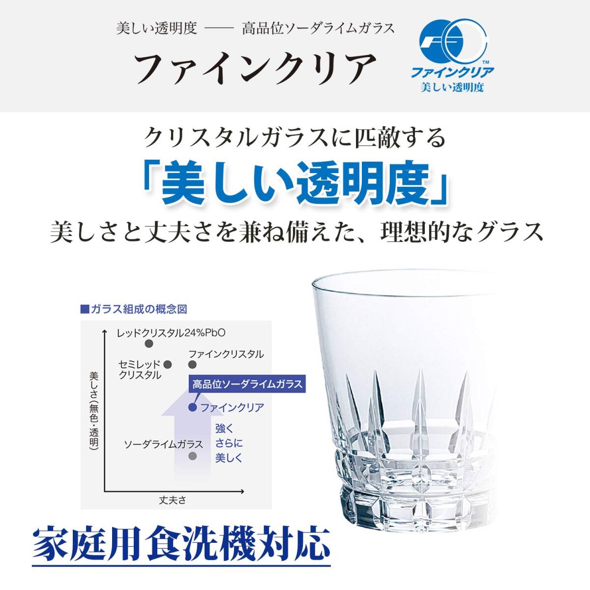 東洋佐々木ガラス タンブラーグラス 薄づくり タンブラー セット 日本製 食洗機対応 クリア 360ml G101-T292 2個セットの画像4