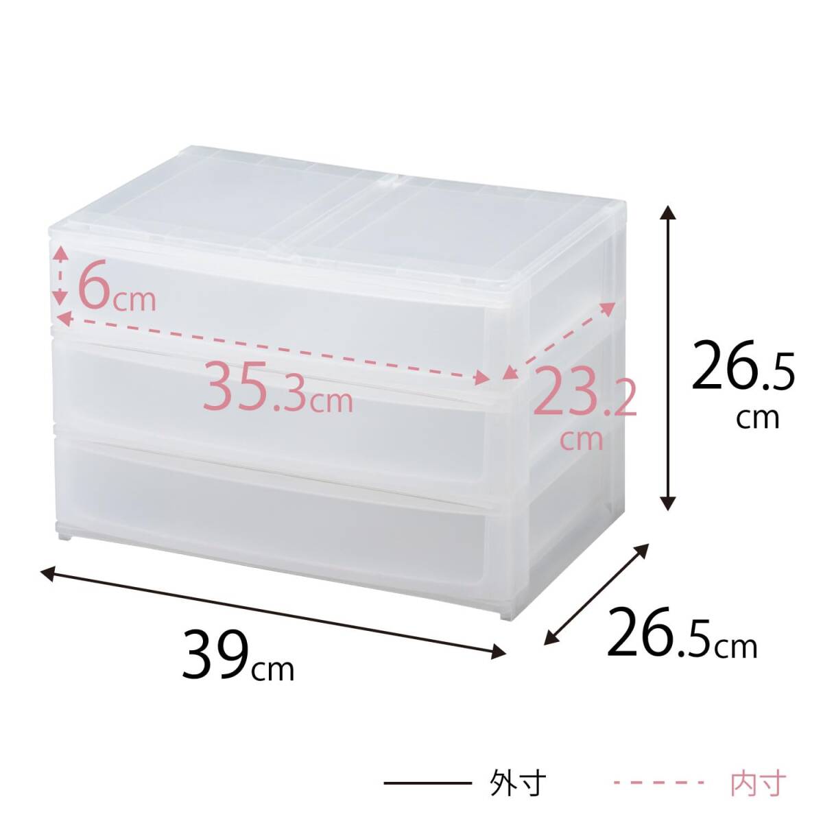  sun ka pohs deco color box . exactly Fit drawer storage box wide .3 step clear gap . prevent Raver stopper 