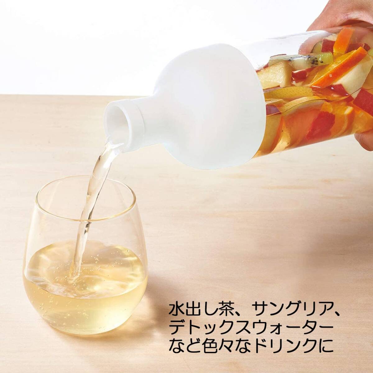 365methods ハリオ 日本製 フィルターインボトル 熱湯 食洗機対応 750ml ティープレス ミントグリーン GRFIB-75-365_画像4