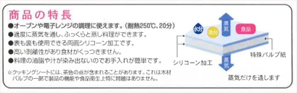 UACJ製箔 クッキングシート 幅33cm×長さ20ｍ 5本セット オーブン 電子レンジ 対応 日本製 両面シリコーン樹脂加工 オーブンペーパー_画像4