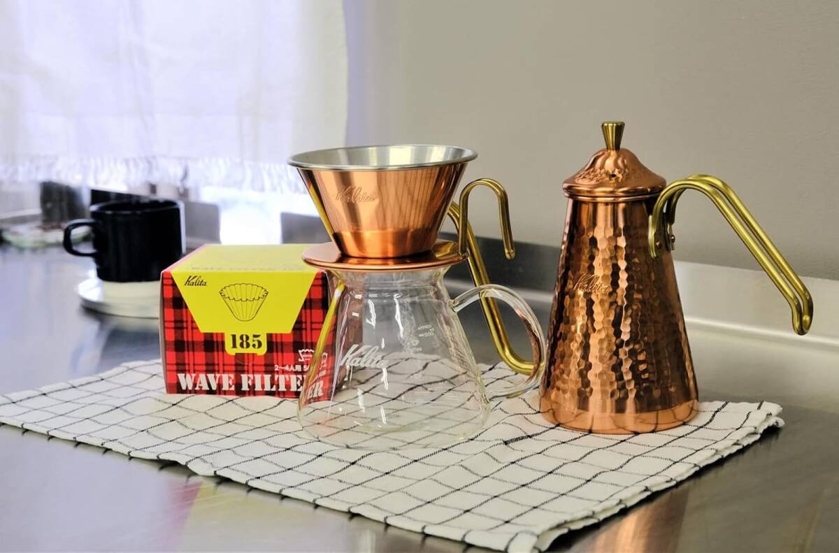 カリタ Kalita コーヒーフィルター ウェーブシリーズ ホワイト 2~4人用 50枚入り KWF-185#22210 6個セット_画像5