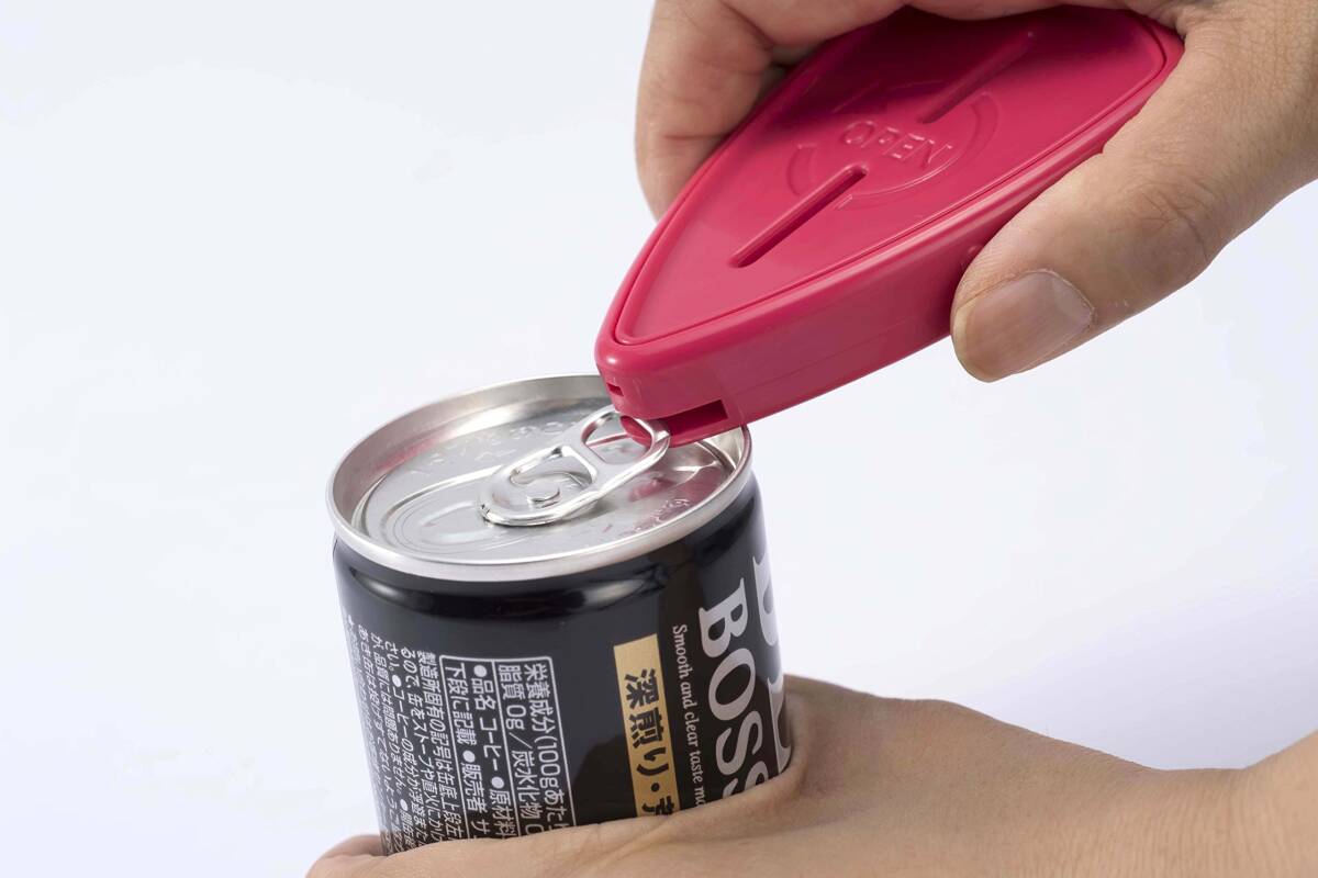 サンクラフト キャップ オープナー ペットボトル 缶 ボトル 開けやすい マグネット付 日本製 らくらく道具シリーズ RD-11_画像4
