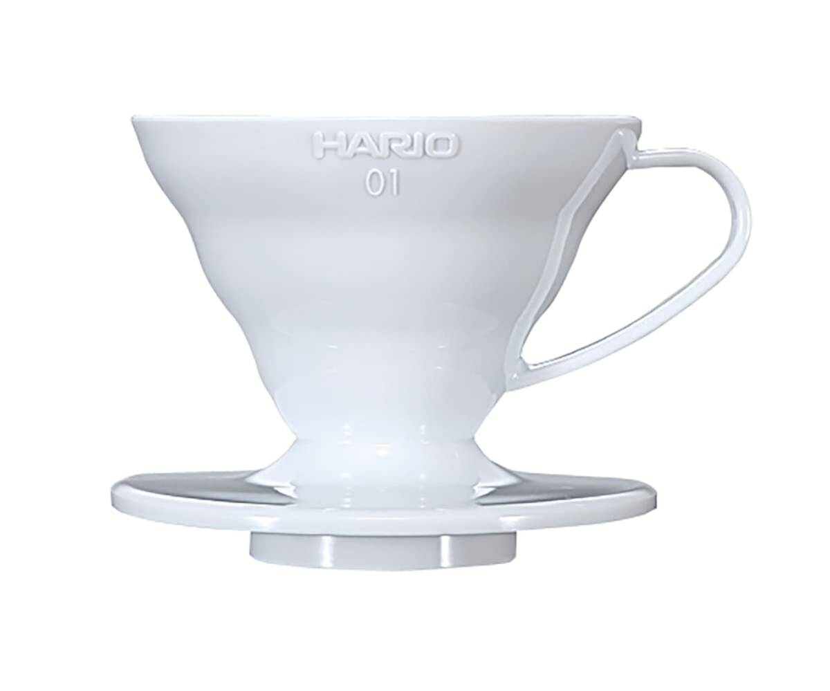 HARIO (ハリオ) V60 01 透過 コーヒードリッパー ホワイト コーヒードリップ 1~4杯用 VDR-01Wの画像1