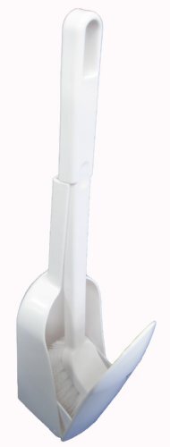 o-e toilet brush white approximately length 37× width 8× depth 9.3cms lift case attaching . wool 