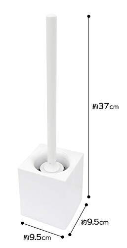 o-e toilet brush case attaching white length 37× width 9.5× depth 9.5cm soft scratch . attaching ..360 times . wool speed . made in Japan 