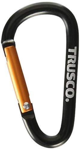 TRUSCO(トラスコ) カラビナ 線径5mmX50mm D型 ブラック TKN550BK_画像1