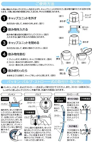 スケーター(Skater) ストロー マグボトル 350ml 保冷専用 ステンレス 水筒 くすみグリーン ワンタッチオープン STOT3ST-A_画像10