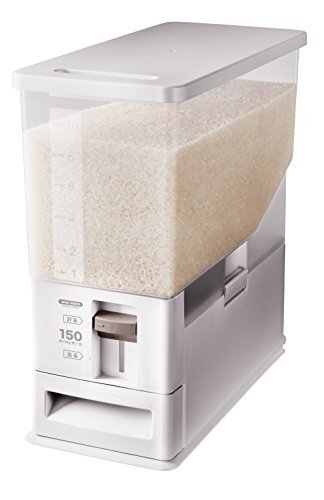 アスベル 米びつ 無洗米対応 計量米びつ 分解できる 12ｋｇ 白 丸洗い可能 A7503_画像3