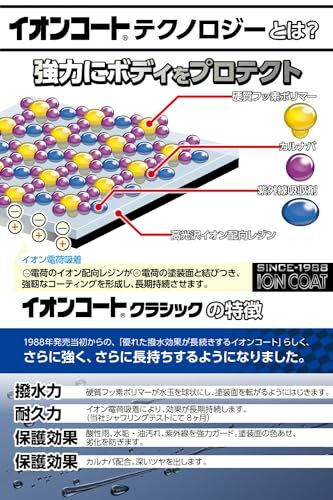 クリンビュー 車用 ボディーコート剤 イオンコートクラシック ダークカラー 300ml 16287_画像5