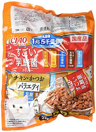 チャオ (CIAO) 猫用おやつ すごい乳酸菌クランキー チキン・かつおバラエティ 22グラム (x 50)_画像2