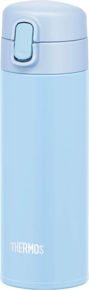 サーモス 水筒 真空断熱ストローボトル 350ml ライトブルー 保冷専用 FJM-350 LB_画像1