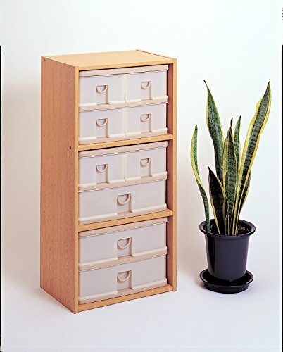  sun ko- plastic small articles storage 2 step 2 box L pis width 39× inside 26.5× height 26.4cm white 