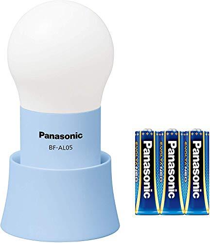 パナソニック LEDランタン 乾電池エボルタ付き 電球色 ブルー BF-AL05N-A_画像1
