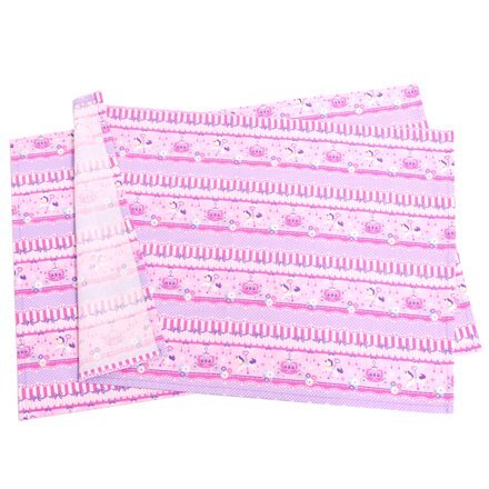 COLORFUL CANDY STYLE ランチョンマット 女の子 子供 布製 おしゃれ 給食 綿 レースチュールとメリーゴーランド(ピンク)_画像3