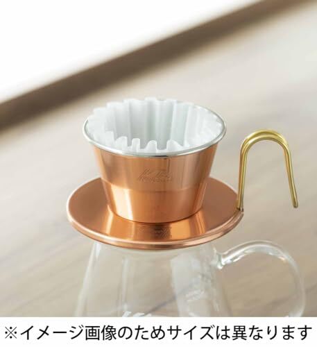 カリタ Kalita コーヒー ドリッパー ウェーブシリーズ 銅製 2~4人用 日本製 燕 WDC-185 ドリップ 器具 喫茶店 カフェ アウ_画像9