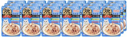 チャオ (CIAO) キャットフード 焼かつお ディナー 高齢猫用 ほたて貝柱入り 50g×16個 (まとめ買い)_画像4