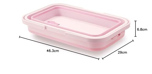 ISETO ( Исэ город глициния ) корзина розовый примерно ширина 46.3× глубина 29× высота 19.6cm soft корзина I-581