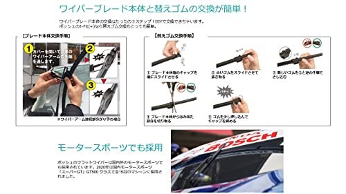 BOSCH(ボッシュ) ワイパー ブレード エアロツイン J-フィット 340mm AJ34 オールシーズン対応 国産車用_画像4