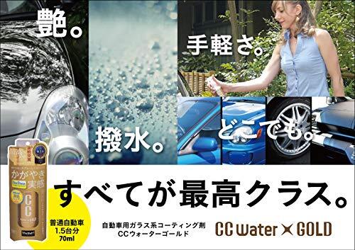 プロスタッフ 洗車用品 ガラス系ボディーコーティング剤 CCウォーターゴールド お試しサイズ 70ml S165_画像4