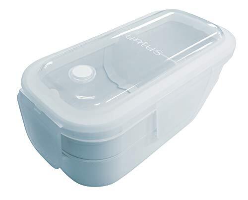 アスベル 弁当箱 ランチボックス 1段 スリム レンジ・食洗器対応 汁漏れ防止 冷凍可能 2段 ランタス WTL-600 Ag抗菌 ブルー 60_画像1