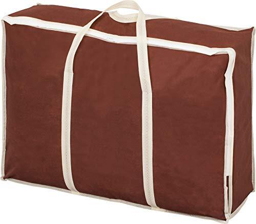 アストロ 羽毛布団 収納袋 シングル用 ブラウン 不織布 持ち手付き 縦型 180-11_画像1