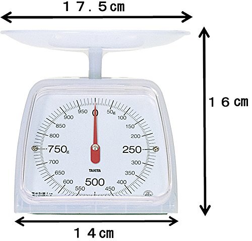 タニタ(Tanita) クッキングスケール キッチン はかり 料理 アナログ 1kg 5g単位 ホワイト KA-001 CW_画像4