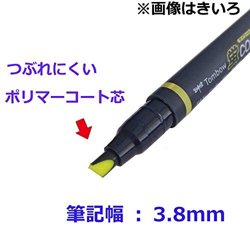 トンボ鉛筆 蛍光ペン 蛍コート80 黄緑色 10本 WA-SC92-10P_画像3