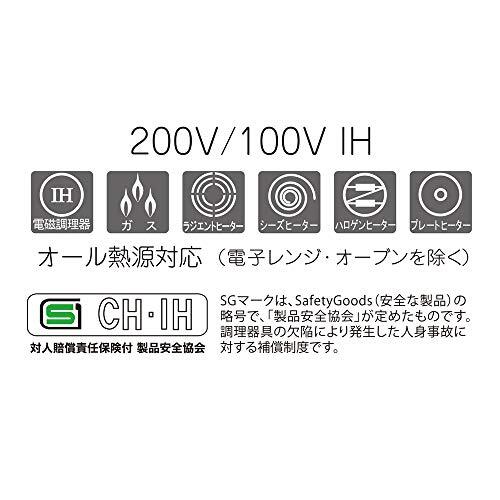 ウルシヤマ金属工業 フライパン 20cm IH対応 テフロン加工 日本製 モデルノ MDN-F20_画像7