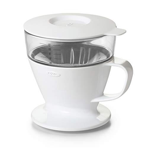 OXO コーヒー ドリッパー 湯量?自動でドリップスピード調整 オートドリップ コーヒーメーカー 1~2杯 360ml ホワイトの画像1
